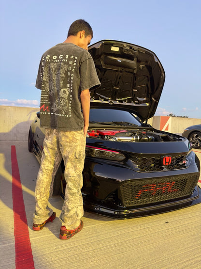 Revive Motorsports K20C1 Engine Tee – Snow Washed Black