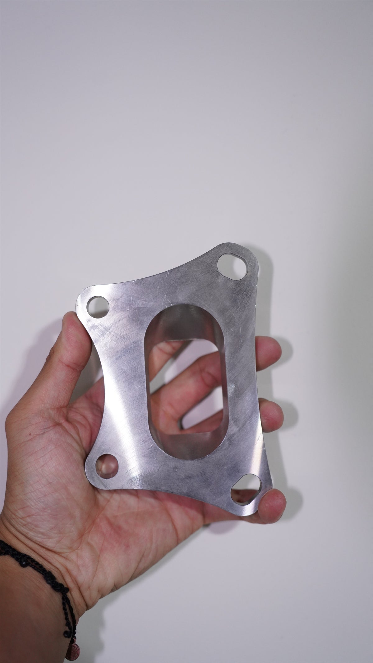 Revive Motorsports L15B/K20C T25 turbo adapter. Rear view of adapter